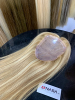Precio de Fábrica al por Mayor: Toppers de Cabello Humano Vietnamita Remy Grado Sarah Modelo Nasa para Mujer, Encaje 3D, Color Negro Natural, 100g