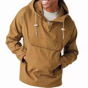 Chaqueta Anorak Acolchada de Invierno con Capucha, Diseño Nuevo y Personalizado, Color Sólido, Transpirable, de Secado Rápido para Hombre, con Logotipo Frontal - Product Image 1