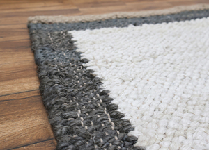 Alfombra Grande Tejida a Mano 100% de Yute Orgánico, Estilo Bohemio Geométrico, Ecológica, de Pelo Corto para Decoración de Sala de Estar NYKO MART - Product Image 2