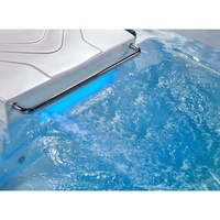 Jacuzzi extérieur de luxe piscine préfabriquée sans fin rectangle piscine spa pour jardins piscine à débordement en acrylique