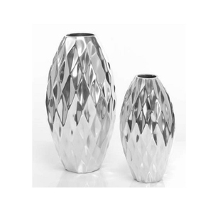 Elegance Stainless Steel Tabletop <b>Vase</b> Handmade Hammered Metal Decorative Flower <b>Vase</b> for Home Living Room - Product Image 2