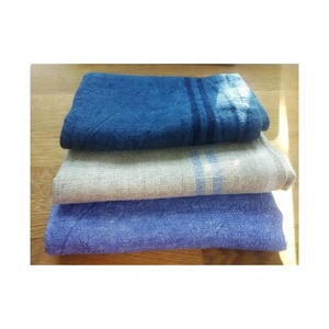 Bleu côté Boder brodé 40x40cm coton biologique tissu Durable réutilisable couleur uniforme pour cuisine décoration de pâques torchon - Product Image 5