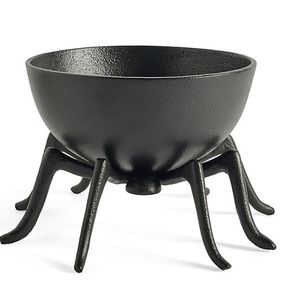 Bol à bonbons en métal araignée d'Halloween avec pieds en fil noir, plat à collation, décoration de centre de table gothique pour fête - Product Image 4