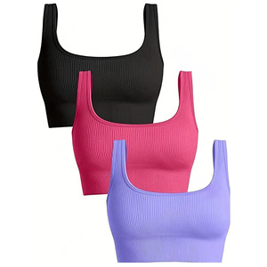 Women Fitness Sports <b>Bra</b> Lightweight Comfort <b>Stretch</b> Running Gym Workout Training Active Wear Top - Product Image 4