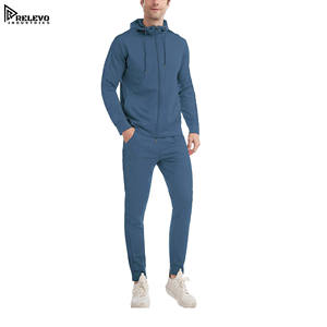Conjunto Deportivo para Hombre, Talla Grande, con Cremallera, Precio Bajo, Logotipo Personalizado, Sudadera con Capucha, Ropa Deportiva Ajustada para Invierno - Product Image 1