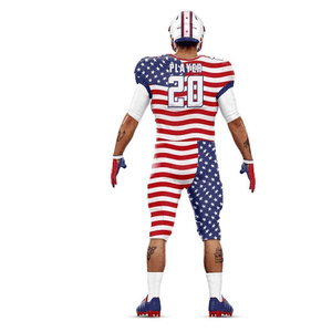 Uniforme de Fútbol Americano a Precio Razonable, Personalizado, Ropa Deportiva de Equipo Personalizada, Sublimación Personalizada, Poliéster, Nueva Llegada - Product Image 3