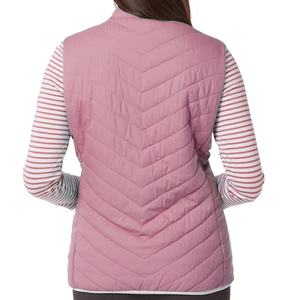 Gilet matelassé pour femme, ultra-léger, écologique, respirant, coupe-vent, rembourré en polyester, hydrofuge, pliable, brodé - Product Image 2