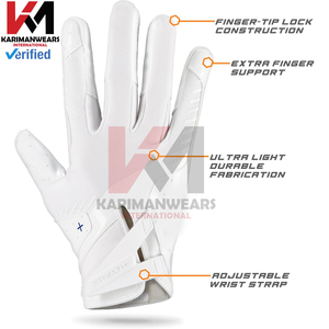 Gants de football américain à adhérence renforcée, légers, respirants, durables et confortables - Product Image 3