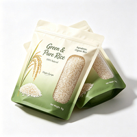Sacs à riz personnalisés à faible MOQ, sacs en plastique de qualité alimentaire pour riz, vides avec logo, sacs Mylar pour emballage de riz de 1 kg, sacs d'emballage