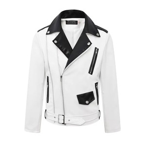 Veste en cuir 100% pour homme, style moderne, zippée, coupe-vent, printemps automne, décontractée - Product Image 1