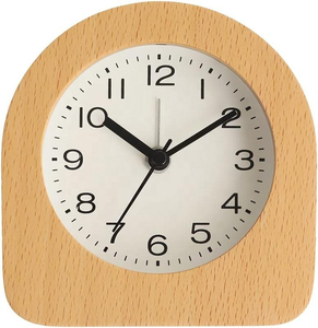 Reloj de Escritorio Pequeño de Madera de Mango Natural en Forma Única, Reloj de Mesa Rústico Hecho a Mano para Oficina, Estudio, Decoración del Hogar - Product Image 5