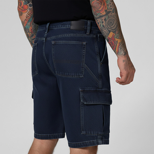 Pantalones Cortos de Mezclilla Sólidos 100% Algodón, Estilo Hip Hop, Corte Holgado, Colección de Verano, Venta Caliente, Precio al por Mayor para Adultos, Moda Cargo - Product Image 6