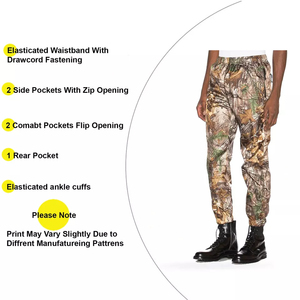 Pantalones Deportivos Casuales de Lona Rectos para Hombre, de Alta Calidad, para Gimnasio, Atletismo, Entrenamiento, Caza, Palmtree Real Tree - Product Image 2