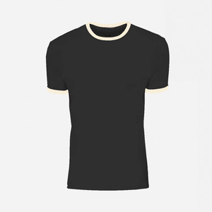 Wholesale Men's Best Knitted T-Shirt 100% Cotton Custom <b>Logo</b> High Quality Ribbed O-Neck Regular Fit Short Sleeve Quick Dry - Product Image 2