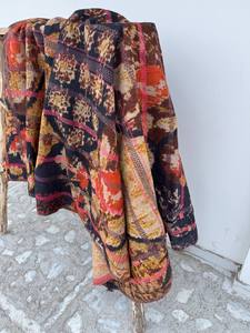 Handcrafted Persian Kantha <b>Quilt</b> Vintage Cotton Bedspread Reversible <b>Throw</b> Blanket Ethnic Bohemian Decor - Product Image 4