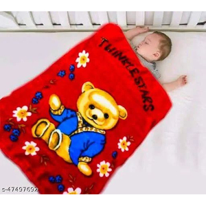 Manta de Bebé de Lujo Suave y Cálida de 500 GSM, Tipo Raschel, para Uso Infantil - Product Image 1