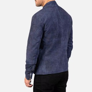 <b>Men's</b> Street Style Outerwear Suede <b>Jacket</b> Front Logo Lightweight Breathable Custom Zip-up Windbreaker Coat Wholesale Price - Product Image 3