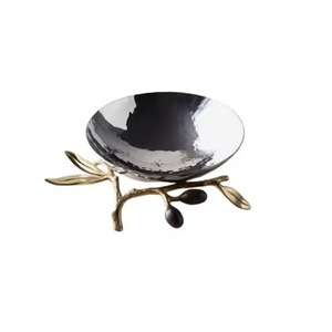 Elegant Table Metal Dry Fruits Bowl Designer Snack Dish Decorative Serving Bowl Gift Item - Product Image 3