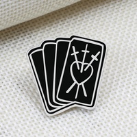 Broche Punk Gótico Oscuro de Esmalte con Diseños de Ataúd, Libro, Mano, Gato y Bruja para Mochila, Camisa y Solapa