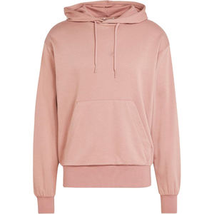 Sweat à capuche rose uni à épaules tombantes de qualité supérieure - Sweat-shirt streetwear unisexe coupe ample - Sweat à capuche en molleton bouclette de haute qualité pour les marques - Product Image 1