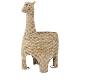 Rattan <b>Llama</b> Storage Basket Woven Alpaca Shaped <b>Toy</b> Organizer Bin Cute Animal Nursery Blanket Floor Hamper - Product Image 1