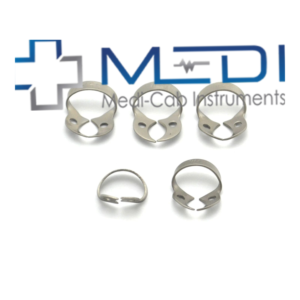 Instrumentos Medi-Cab: Anillos Dentales Manuales de Acero Inoxidable, Grado I, Grapas Quirúrgicas de Goma Plateadas, Autoclavables y Reutilizables - Product Image 6