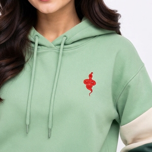 Sweat à capuche tendance pour femme avec poignets côtelés, tissu doux et chaud, idéal pour l'hiver, les loisirs, les voyages et le quotidien - Product Image 5