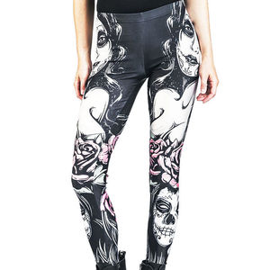 กางเกงเลกกิ้งออกกำลังกายสำหรับผู้หญิง กระชับสัดส่วน ยกกระชับสะโพก ลายพิมพ์ซับลิเมชั่น เหมาะสำหรับโยคะ ฟิตเนส และเล่นกีฬา - Product Image 5