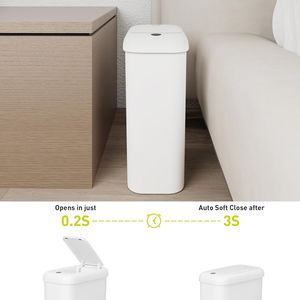 Cubo de Basura Inteligente de 2.6 Galones con Sensor de Movimiento, Tapa Impermeable, para Hogar, Oficina, Baño, Cocina, Bolsa de Basura Doméstica - Product Image 3