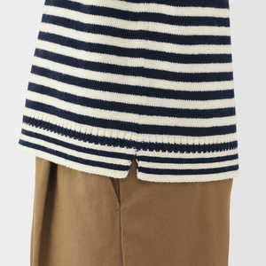 Suéter Casual de Otoño para Mujer, Manga Larga, Cuello Redondo, a Rayas, Ligero, Unisex, de Alta Calidad, Transpirable, Precio al por Mayor - Product Image 4