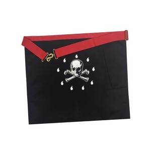 Worshipful Master Scottish Rite <b>Apron</b> <b>White</b> & Red with Three Golden Triple Taus Custom Styles For Your Masonic Regalia <b>Aprons</b> - Product Image 2