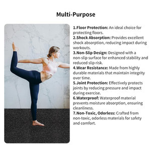 Best Selling Rubber <b>Interlocking</b> Gym <b>Tiles</b> Protective <b>Flooring</b> Rubber <b>Interlocking</b> Gym <b>Tiles</b> Non Slip Surface For Safety - Product Image 4