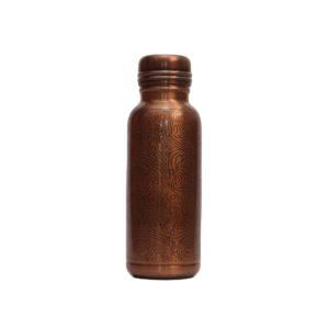 BOTELLA DE AGUA DE COBRE DE 1000 ML, PREMIUM, ARTESANAL, CON ACABADO ANTIGUO, BOTELLA DE AGUA DE COBRE PULIDO, PESO 0.290 KG - Product Image 1