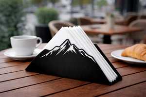 ที่วางผ้าเช็ดปากเหล็กดีไซน์สวย ของตกแต่งโต๊ะอาหารสุดหรู - Product Image 2