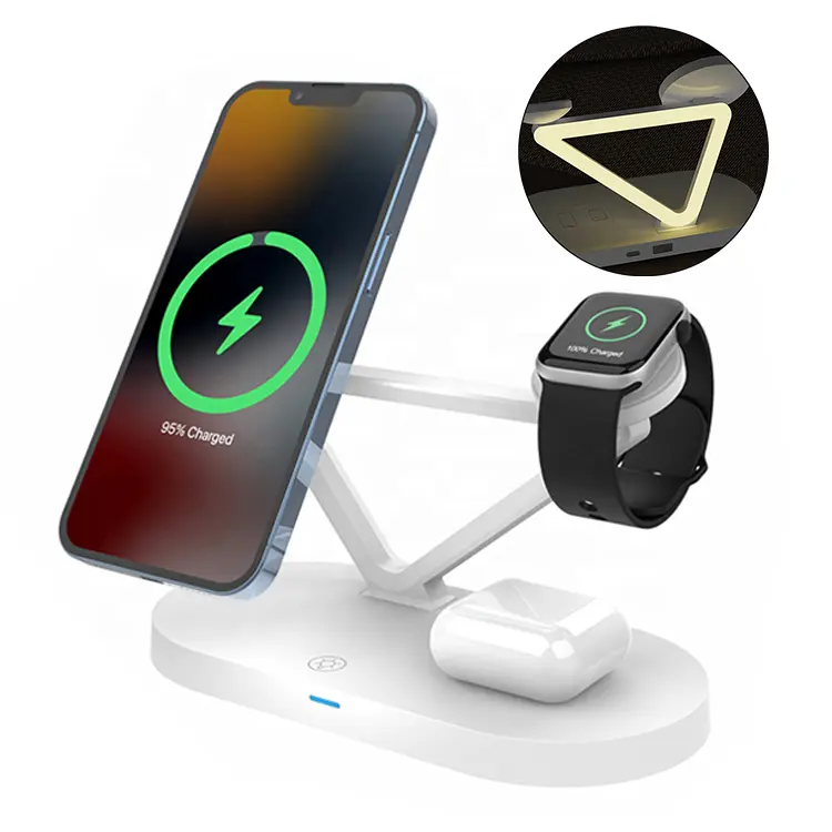 15w Magnetic Charger Telefon halter 5 In 1 Wireless Charger