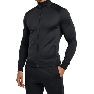 Survêtement d'entraînement pour homme, coupe classique, séchage rapide, respirant, polyester, sportif, longueur intégrale, hiver - Product Image 4