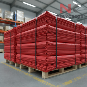 Bâche rectangulaire robuste, imperméable, résistante aux UV, en polyéthylène, pour usage industriel, construction et agricole - Product Image 5