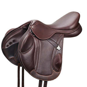 Silla de Doma Inglesa con Estructura de Madera y Cuero Genuino, Transpirable y Sostenible, Herrajes Niquelados, Tamaños Personalizados - Product Image 6
