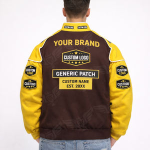 Chaqueta Universitaria de Carreras Personalizada, Chaqueta Bomber con Logotipo de Equipo Personalizado, Chaqueta Letterman de Motociclismo y Ropa Urbana - Product Image 2