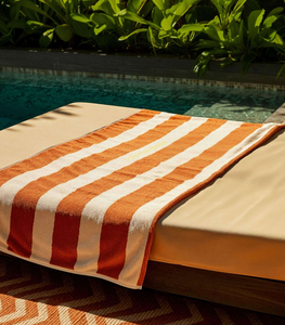 ผ้าขนหนู OEM Cabana Stripe 600 GSM ผ้าฝ้ายเนื้อนุ่ม ออสเตรเลีย สำหรับสระว่ายน้ำและการเดินทาง - Product Image 6