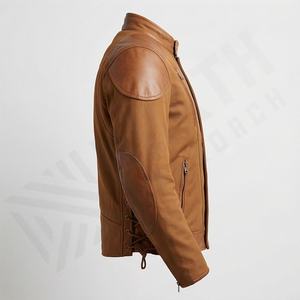 Veste de moto en cuir véritable pour homme de qualité supérieure, nouvelle arrivée, vestes de moto d'hiver, protections amovibles, personnalisables - Product Image 3