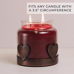 Diva Collections Heart-Shaped Metal <b>Tea</b> <b>Light</b> Holder Die Cut Floral Design Heat Resistant Matte Finish for Home Decoration - Product Image 3