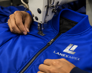 Blouson Bomber Bleu Premium pour Hommes, Logo Personnalisé, Fabricant OEM, Blouson de Vol Léger avec Tissu Durable pour la Vente en Gros - Product Image 5