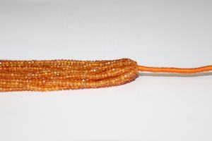 AAA + Spessartite grenat perles rondelle à facettes 3-4mm 17 pouces Fanta grenat perles à facettes pour la fabrication de bijoux - Product Image 4