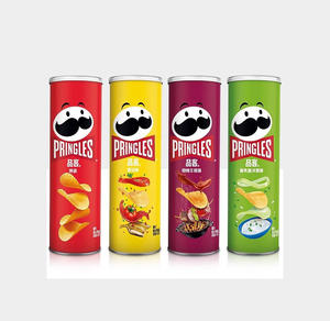 Chips Pringles saveur BBQ 165g avec 14g de matières grasses par portion pour une expérience de dégustation indulgente, achat en gros disponible - Product Image 4