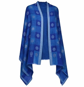 VIC Bufanda de Lana Fina de Cachemira India para Mujer, Modelo Chinar Jk Booti, Transpirable, para Uso Diario en Exteriores, 70x200 cm - Product Image 1