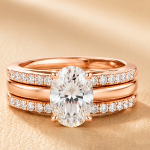 Anillo de Eternidad de Lujo con Diamantes en Forma de Pera en Oro Amarillo, Oro Blanco y Oro Rosa para Mujer, Joyería para Aniversario de Bodas - Product Image 2