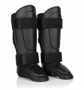 Espinilleras Deportivas Ligeras y Transpirables, Protección Integral, Cuero Genuino de Alta Calidad, Empaque Personalizado con su Logotipo - Product Image 3