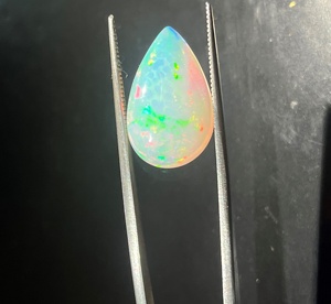 ลูกแพร์คุณภาพสูงจากเอธิโอเปีย,ทรงหลวมธรรมชาติ6.15 Cts พลอยหลวมผลิตเครื่องประดับอัญมณี Cabochon Cut - Product Image 2