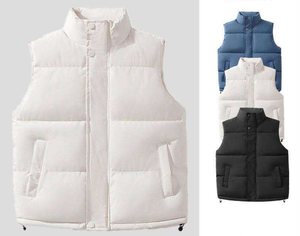 Chaleco Acolchado sin Mangas para Hombre, Impermeable, Ecológico, Ligero, Cálido, con Cierre, Informal, para Exteriores, Multicolor - Product Image 1